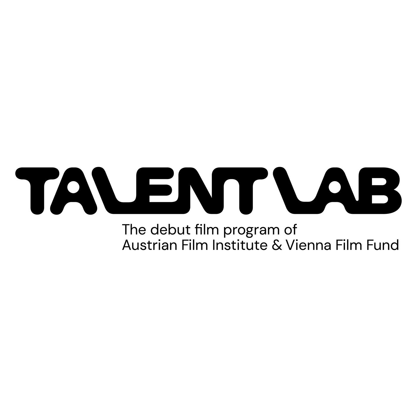 Logo von TALENT LAB mit dem Zusatz „The debut film program of Austrian Film Institute & Vienna Film Fund“